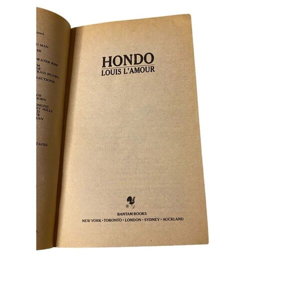 Lot Of 2 Hell In The Saddle Hondo Hardcover Paperback Books Western Fiction Nove - Picture 10 of 16